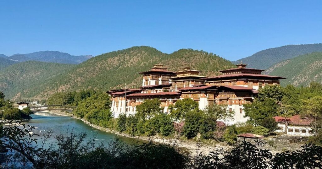 不丹普那卡宗全景與河谷景色