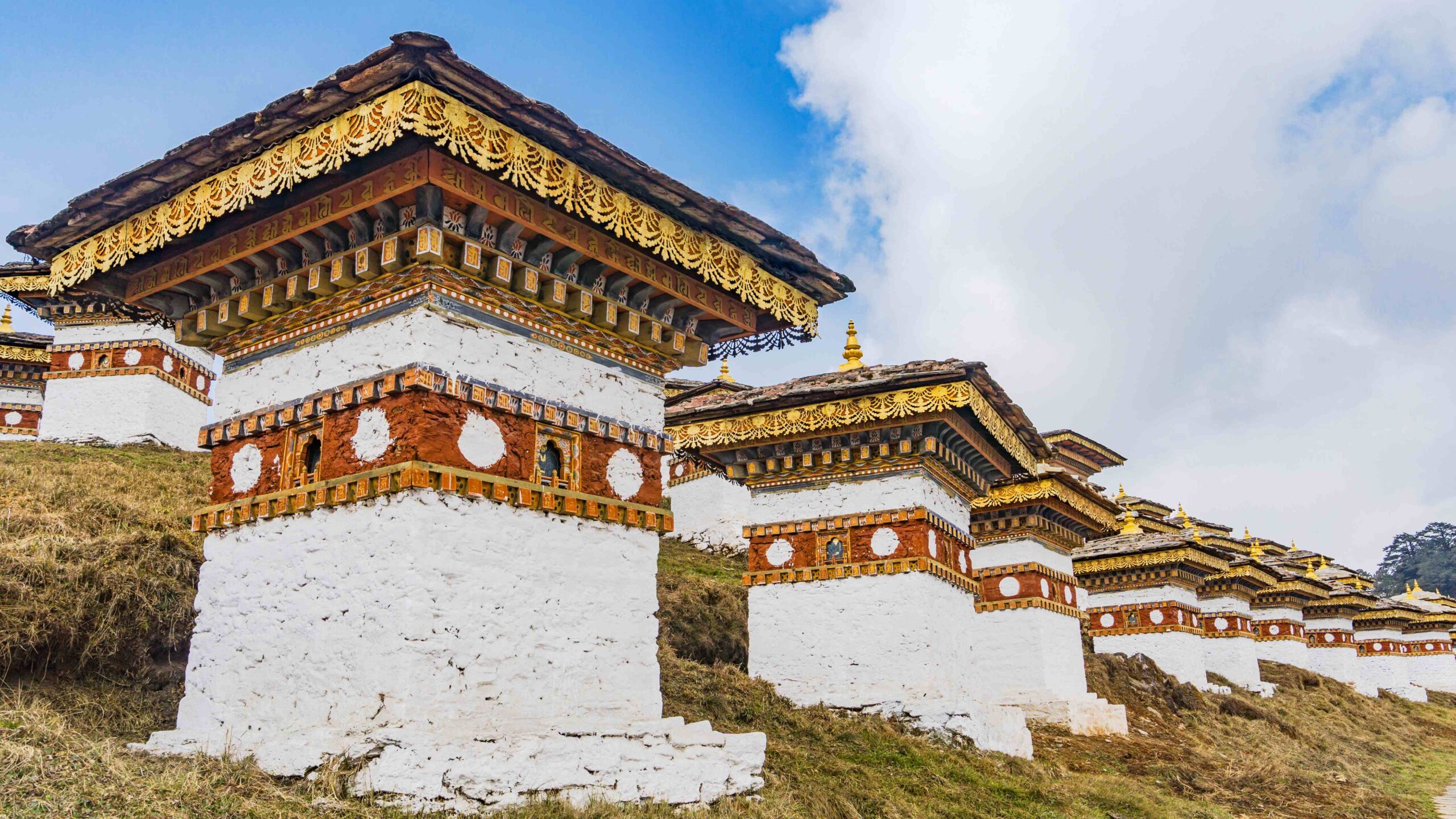 Dochula Pass 108 Chortens (Asian Stupas) Is the Memorial in Hono (1)